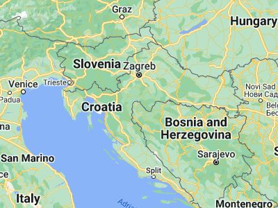 Map showing location of Vrnograč (45.16369, 15.95444)