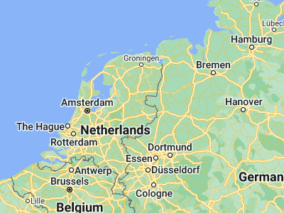 Map showing location of Vroomshoop (52.46083, 6.56528)