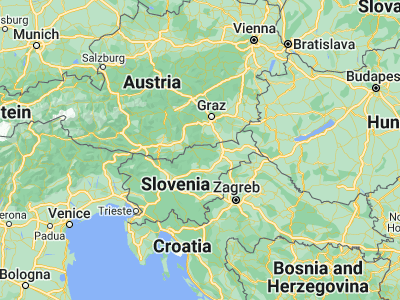 Map showing location of Vuzenica (46.59639, 15.16722)