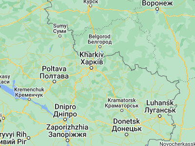 Map showing location of Vvedenka (49.82441, 36.50747)