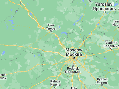 Map showing location of Vysokovsk (56.31667, 36.55)