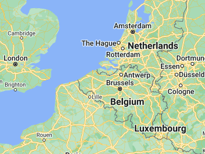 Map showing location of Waarschoot (51.1525, 3.605)
