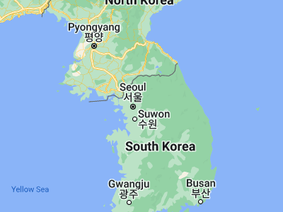 Map showing location of Wabu (37.58972, 127.22028)
