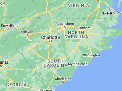 Map showing location of Wadesboro (34.96821, -80.07673)