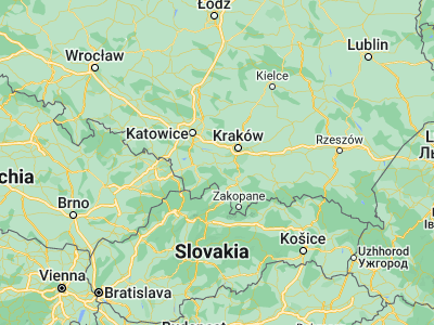Map showing location of Wadowice (49.88335, 19.49292)