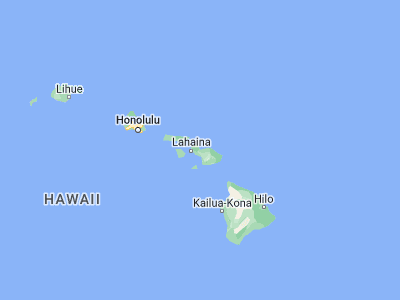 Map showing location of Wailuku (20.89111, -156.50472)