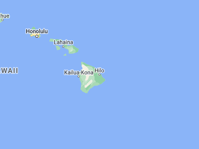 Map showing location of Wainaku (19.74472, -155.095)