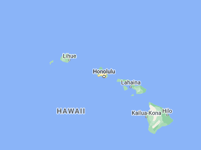 Map showing location of Waipahu (21.38667, -158.00917)