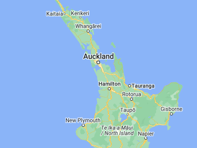 Map showing location of Waiuku (-37.25, 174.75)