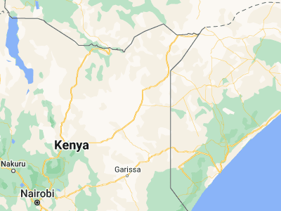 Map showing location of Wajir (1.7471, 40.05732)