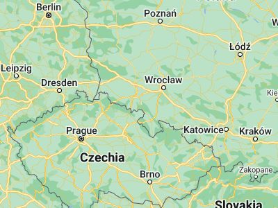 Map showing location of Wałbrzych (50.77141, 16.28432)