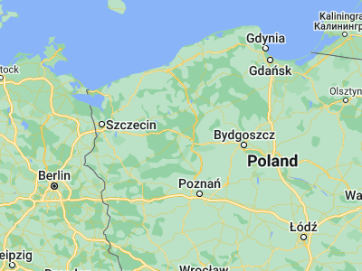 Map showing location of Wałcz (53.27787, 16.47122)