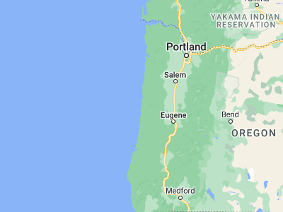 Map showing location of Waldport (44.42679, -124.06873)