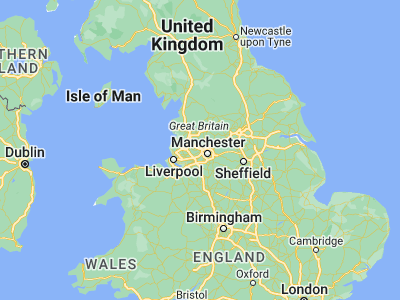 Map showing location of Walkden (53.51667, -2.4)