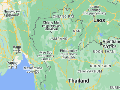 Map showing location of Wang Chin (17.89349, 99.60315)