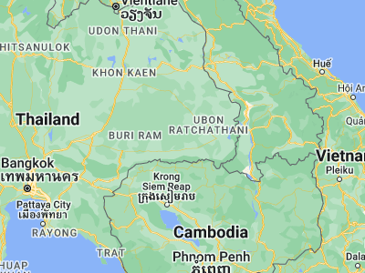 Map showing location of Wang Hin (14.94783, 104.23097)