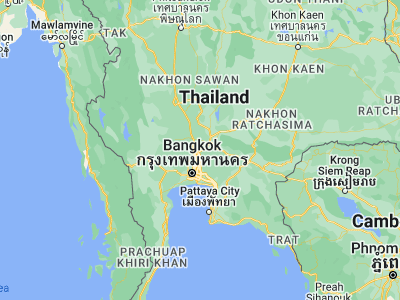 Map showing location of Wang Noi (14.22689, 100.7155)