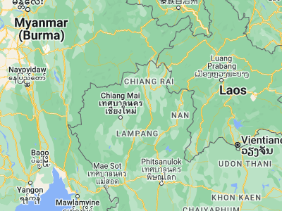Map showing location of Wang Nuea (19.14678, 99.61933)