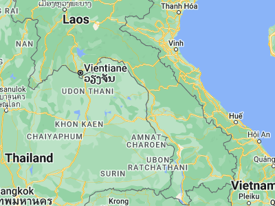 Map showing location of Wang Yang (17.05752, 104.45332)
