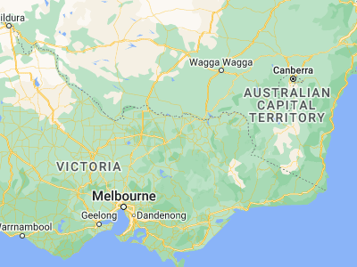 Map showing location of Wangaratta (-36.35846, 146.32056)