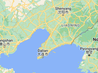 Map showing location of Wanghai (40.3413, 122.16886)