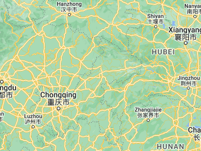 Map showing location of Wanxian (30.81544, 108.37089)