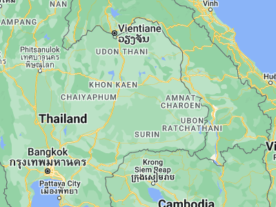 Map showing location of Wapi Pathum (15.84523, 103.37678)