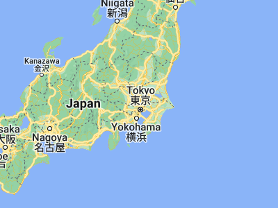 Map showing location of Warabi (35.82639, 139.70444)