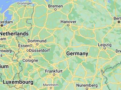 Map showing location of Warburg (51.49011, 9.14641)
