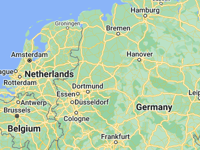 Map showing location of Warendorf (51.95109, 7.98756)