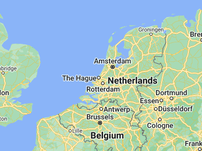 Map showing location of Wassenaar (52.14583, 4.40278)