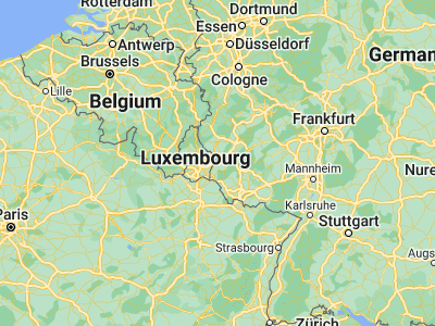 Map showing location of Wasserbillig (49.71, 6.50028)