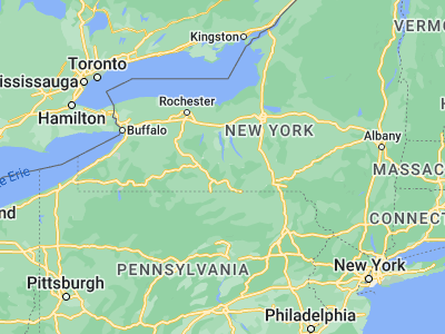 Map showing location of Watkins Glen (42.38063, -76.87329)