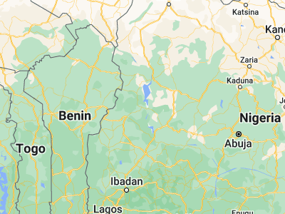 Map showing location of Wawa (9.90222, 4.41917)