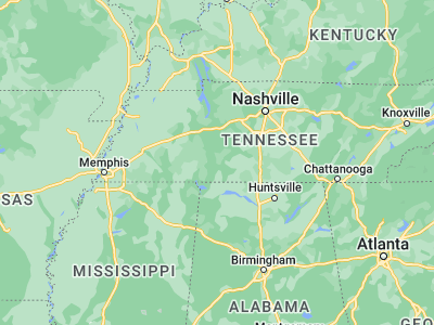 Map showing location of Waynesboro (35.31952, -87.76225)