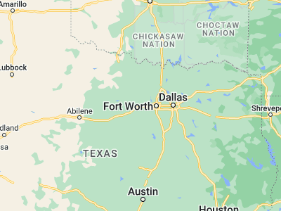 Map showing location of Weatherford (32.7593, -97.79725)