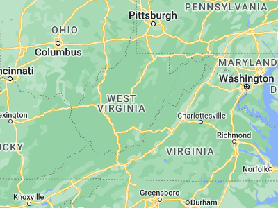 Map showing location of Webster Springs (38.47927, -80.41342)