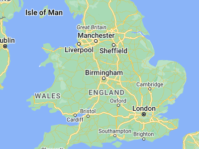 Map showing location of Wednesfield (52.6, -2.08333)