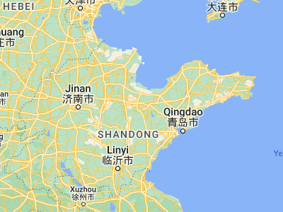 Map showing location of Weifang (36.71, 119.10194)