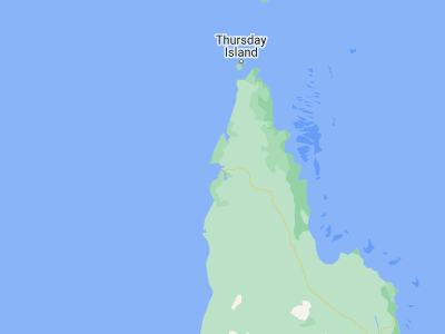 Map showing location of Weipa (-12.62346, 141.87883)