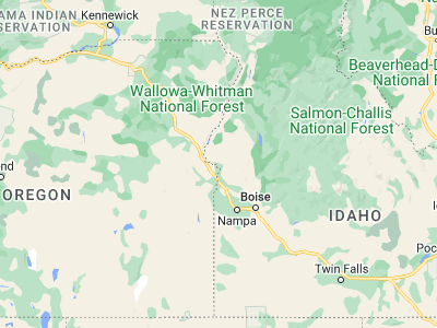 Map showing location of Weiser (44.251, -116.96933)
