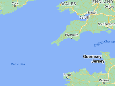 Map showing location of Wendron (50.13333, -5.25)