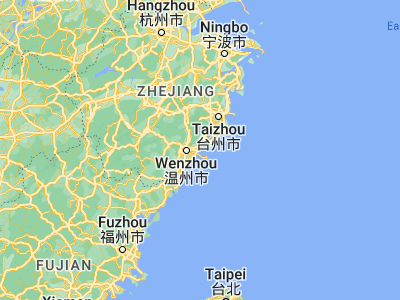 Map showing location of Wengyang (28.02871, 120.96613)