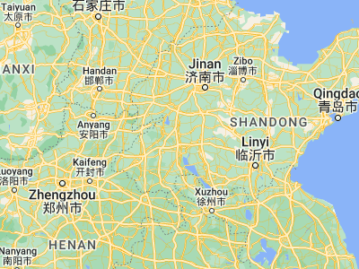 Map showing location of Wenshang (35.7275, 116.49611)
