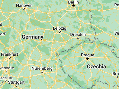 Map showing location of Werdau (50.73604, 12.37534)