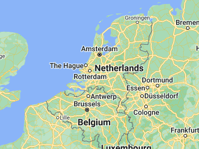 Map showing location of Werkendam (51.81, 4.89444)