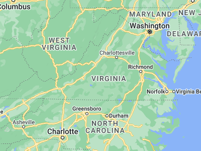 Map showing location of West Lynchburg (37.4032, -79.17808)