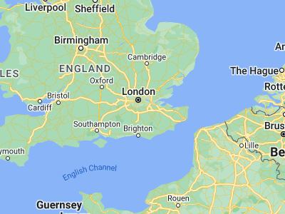 Map showing location of West Wickham (51.36667, -0.01667)