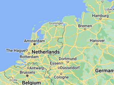 Map showing location of Westerhaar-Vriezenveensewijk (52.45583, 6.62361)