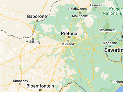 Map showing location of Westonaria (-26.31906, 27.6486)